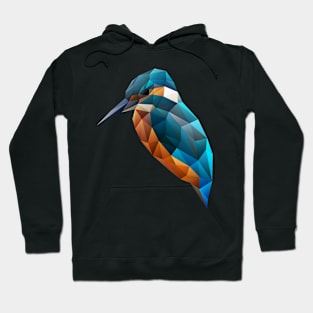 Low Poly Kingfisher Hoodie